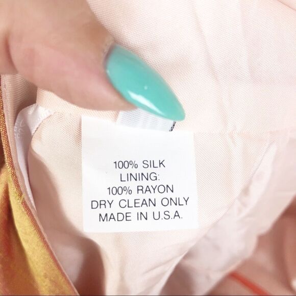 SIRI | Silk Iridescent Asymmetrical Cocktail Dress One Shoulder Women’s Size 10 - Picture 8 of 8